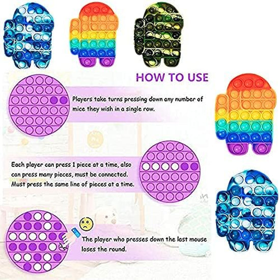 Fidget Toys Sensory Fidget Toys Set Fidget Toys Anti-Anxiety Tools and Special Toys Fidget Toys Relieves Stress Squeeze Toy for Birthday Party Random Color