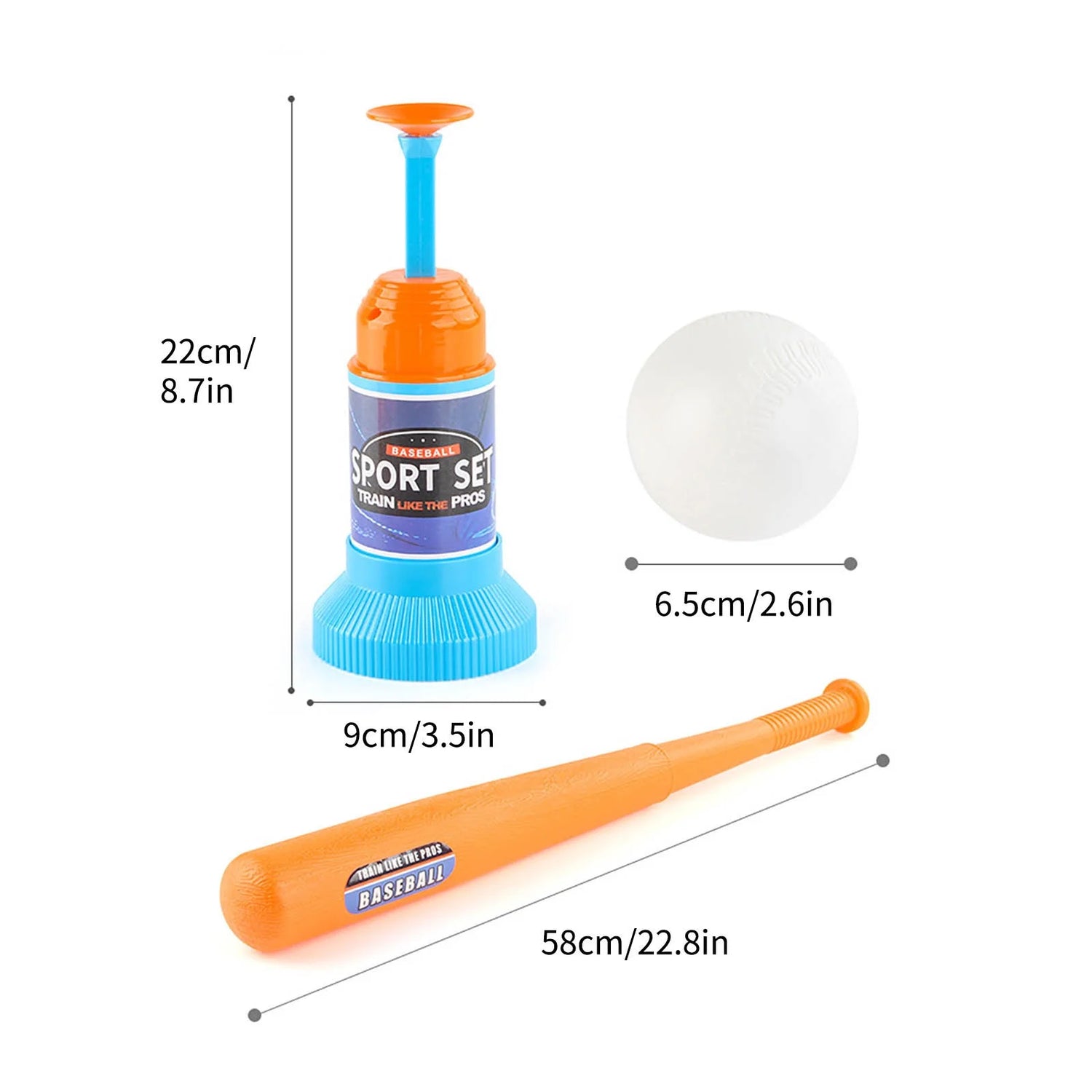 Adjustable T-Ball Set for Kids and Toddlers, Includes Kids Baseball Bat, Adjustable Height Tee Ball Stand with 3 Balls, Great Sports Game Toy Gift for Boys Girls