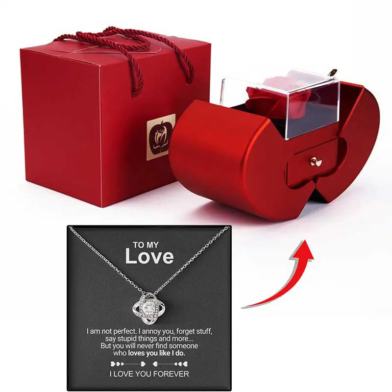 Forever Rose - Heart Box - to My Love