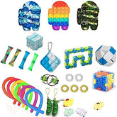 Fidget Toys Sensory Fidget Toys Set Fidget Toys Anti-Anxiety Tools and Special Toys Fidget Toys Relieves Stress Squeeze Toy for Birthday Party Random Color