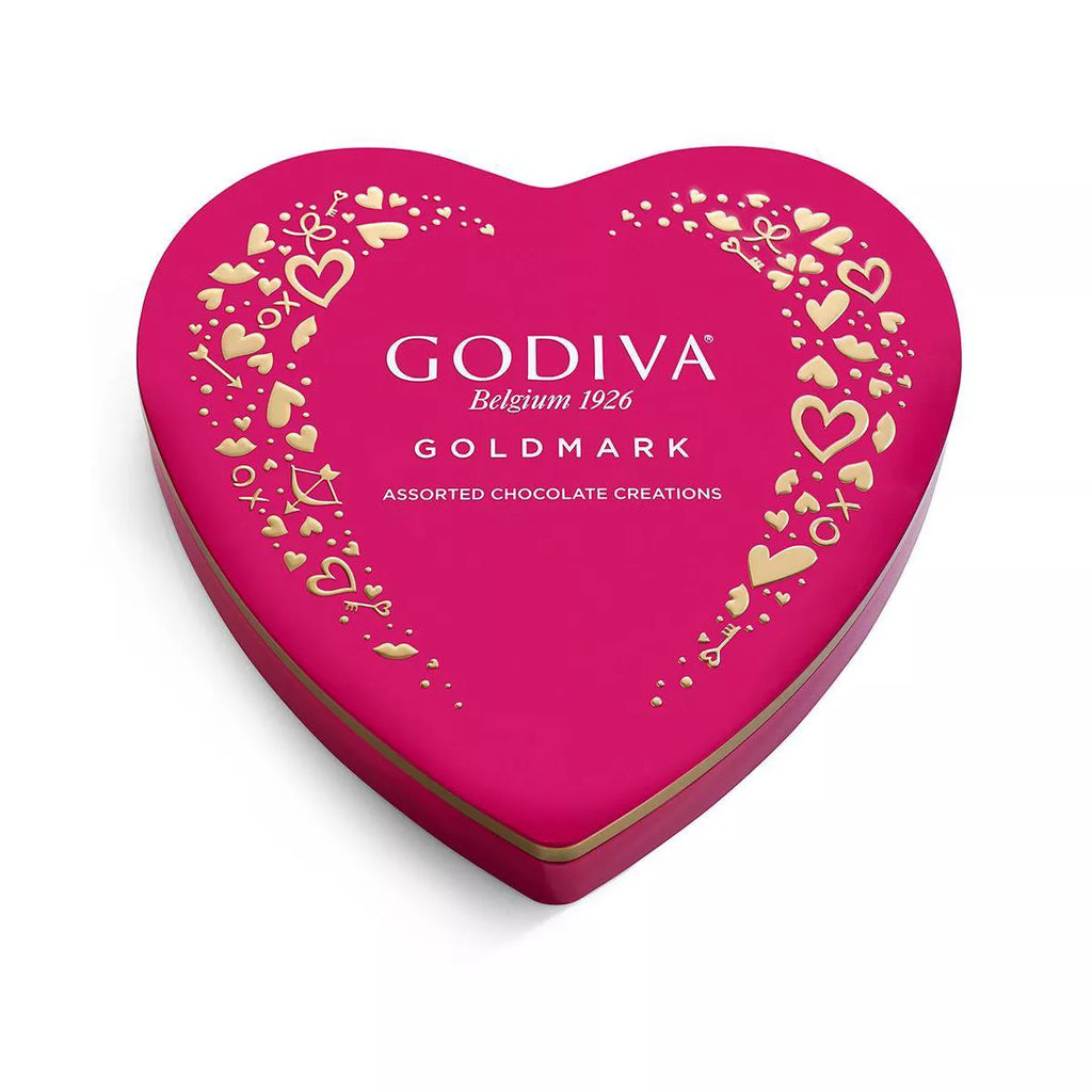 Godiva Valentine'S Goldmark Assorted Chocolate Heart Box  - 4Oz