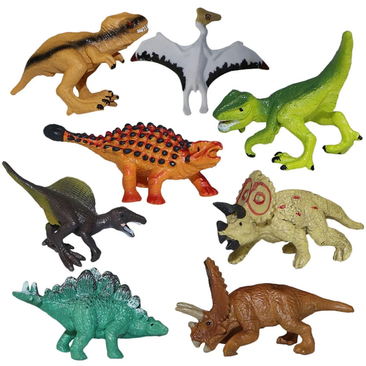Elainilye Realistic Dinosaur Model Playsets - 8 PCS Dinosaur Learning Educational Toys for Toddlers Kids - Christmas Birthday Gift Party Favor Toys for Girls Boys 3-6 Years