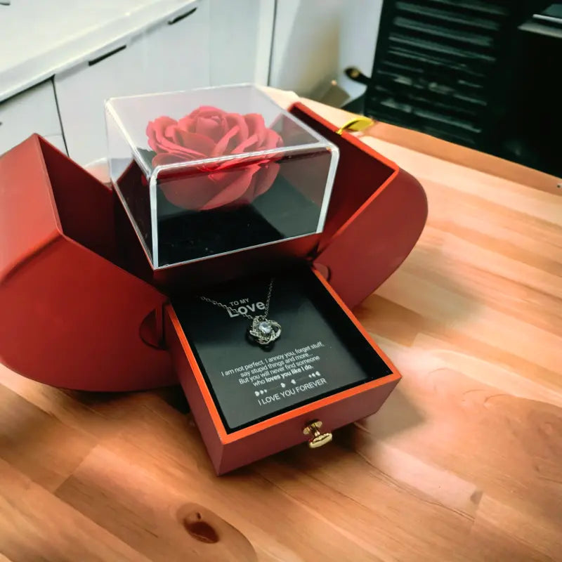 Forever Rose - Heart Box - to My Love