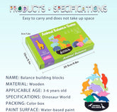 Dinosaur Toys for Kids Boys Toys, Dinosaur Toys Wooden Stacking Games, Toddler Toys for Boys Toys, Montessori Learning Toys Boys Christmas Birthday Gifts Toys