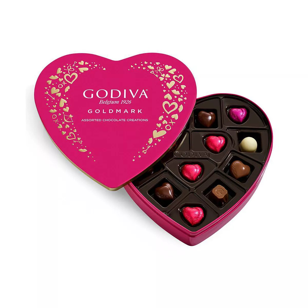 Godiva Valentine'S Goldmark Assorted Chocolate Heart Box  - 4Oz