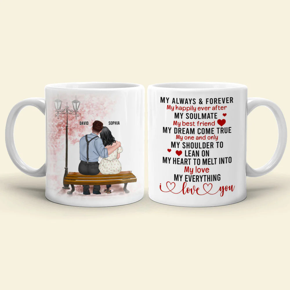 My Love My Everything I Love You, Couple Sweet Love White Mug