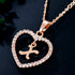 Letter Necklace 26 Letter Zircon Love Necklace Jewelry Love Pendant